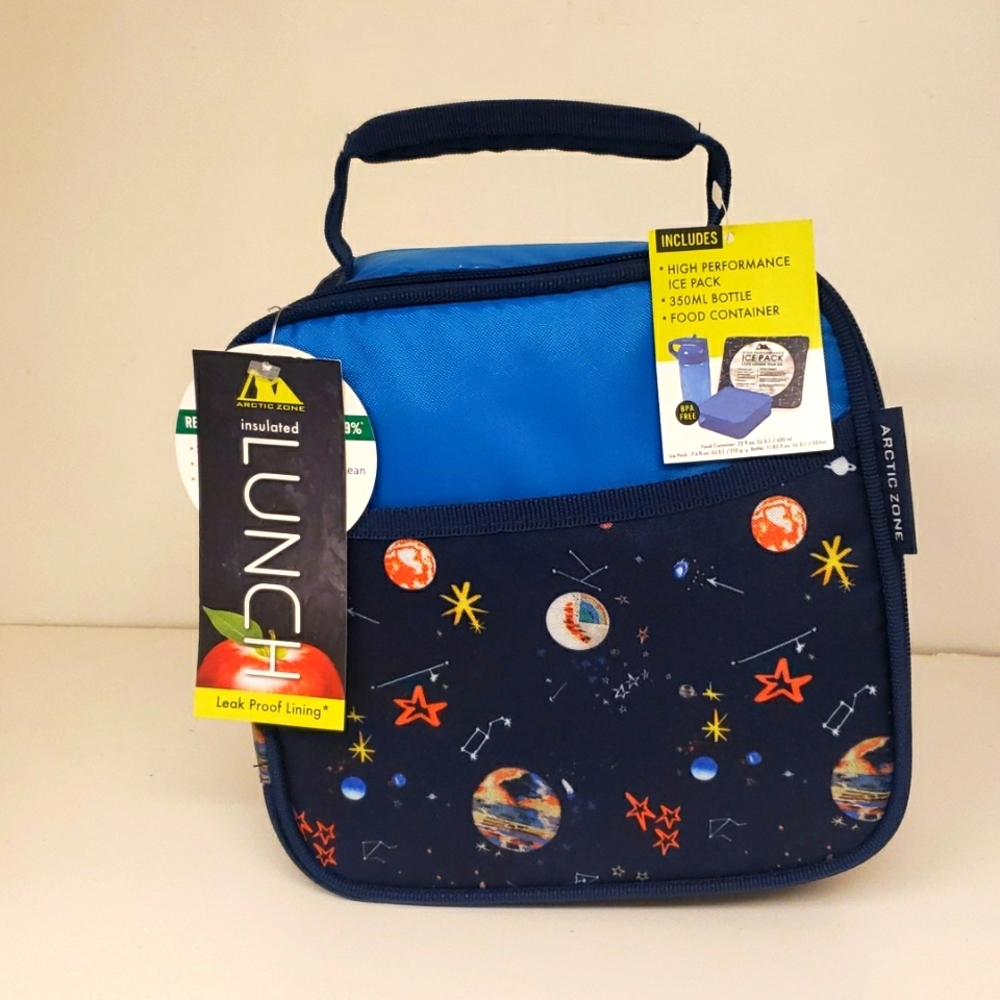 Lunch bags for kids, color navy blue, abricot, yellow